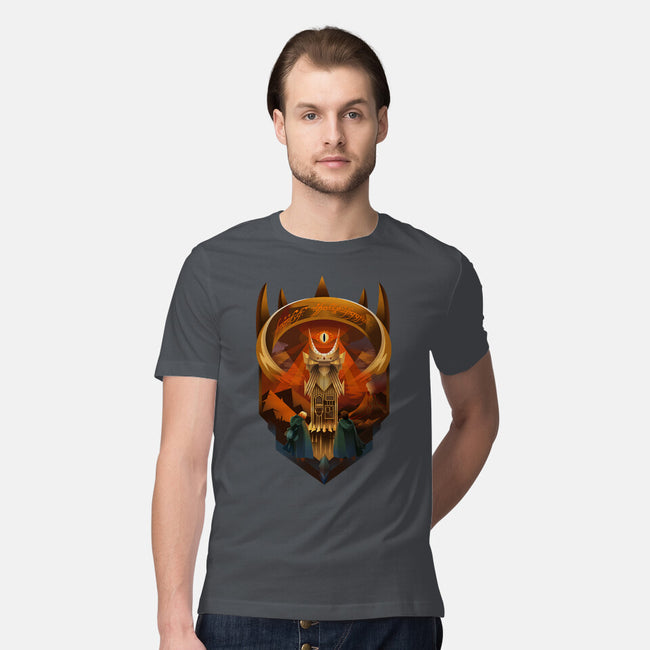 Art Deco Dark Tower-Mens-Premium-Tee-daobiwan