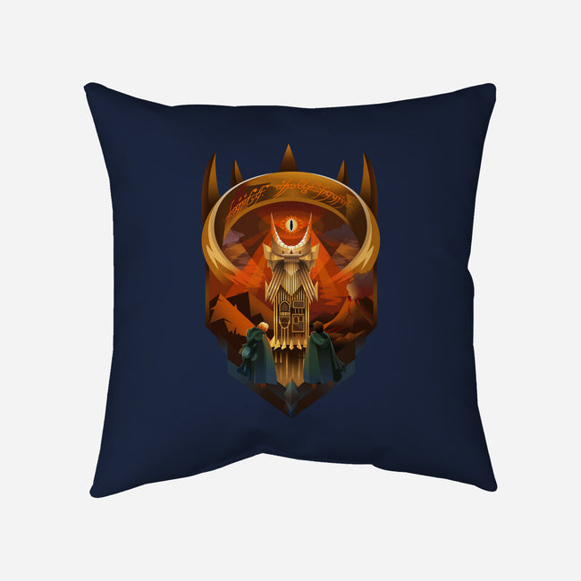 Art Deco Dark Tower-None-Removable Cover-Throw Pillow-daobiwan