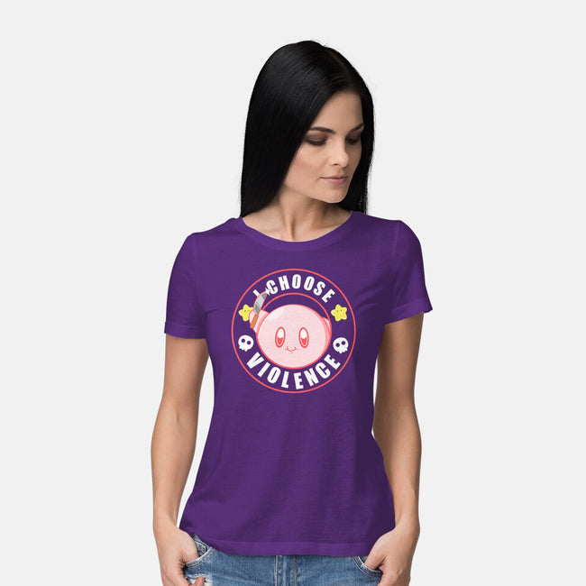 Kirby's Violence-Womens-Basic-Tee-Tri haryadi