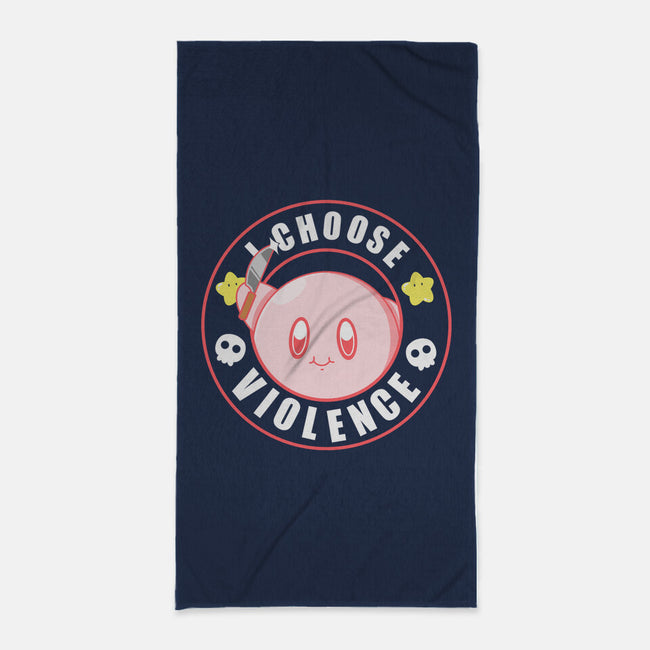 Kirby's Violence-None-Beach-Towel-Tri haryadi