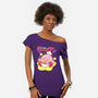 Kirby Star Ramen-Womens-Off Shoulder-Tee-Tri haryadi