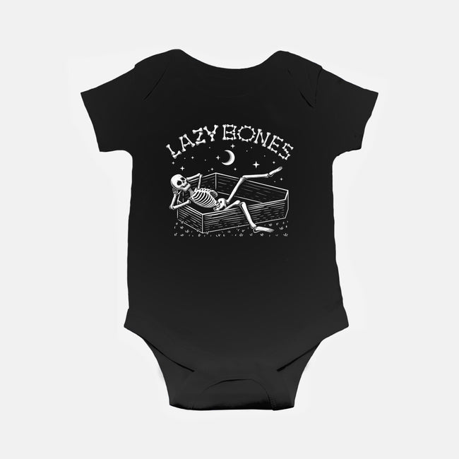 Some Lazy Bones-Baby-Basic-Onesie-erion_designs