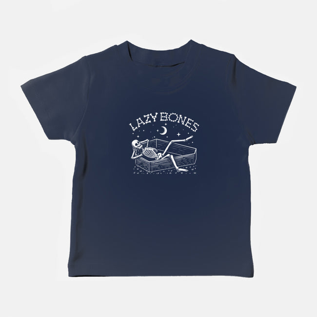 Some Lazy Bones-Baby-Basic-Tee-erion_designs