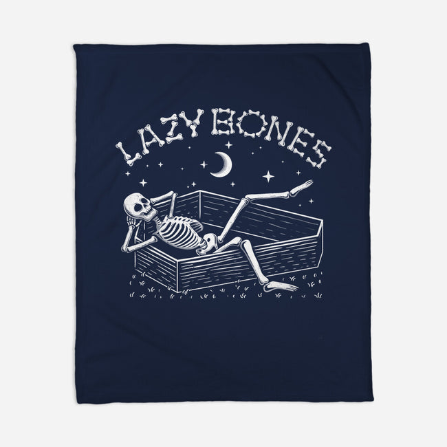 Some Lazy Bones-None-Fleece-Blanket-erion_designs