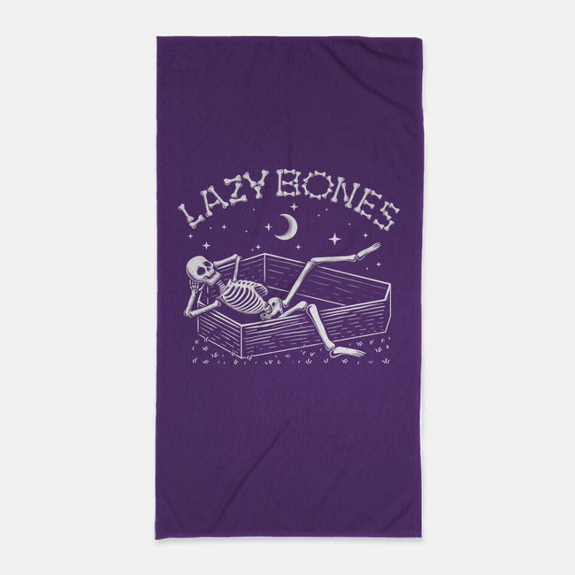 Some Lazy Bones-None-Beach-Towel-erion_designs