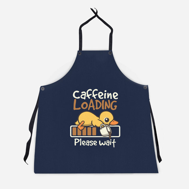 Caffeine Loading-Unisex-Kitchen-Apron-NemiMakeit