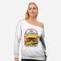 Tasty Burger-Womens-Off Shoulder-Sweatshirt-dalethesk8er