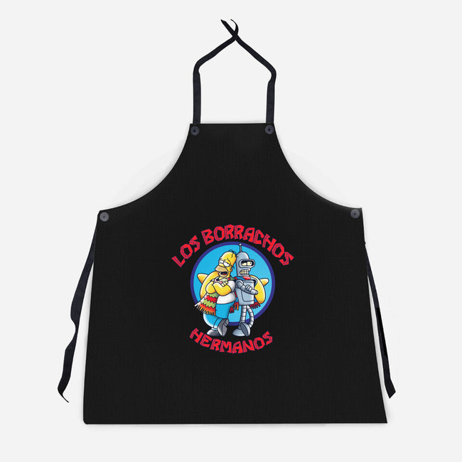 Los Borrachos Hermanos-Unisex-Kitchen-Apron-Barbadifuoco