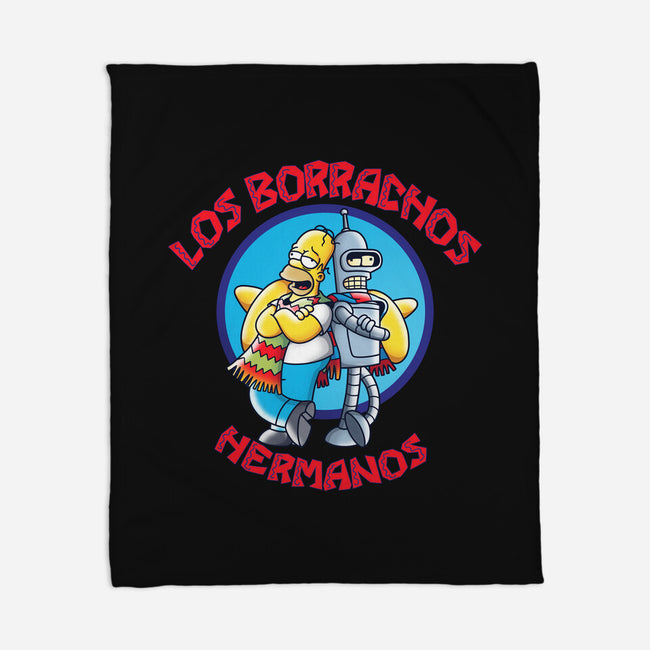 Los Borrachos Hermanos-None-Fleece-Blanket-Barbadifuoco