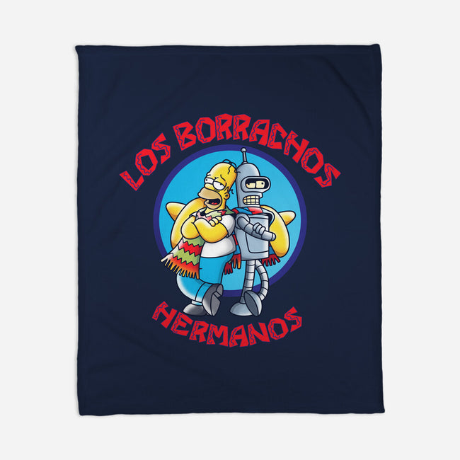 Los Borrachos Hermanos-None-Fleece-Blanket-Barbadifuoco