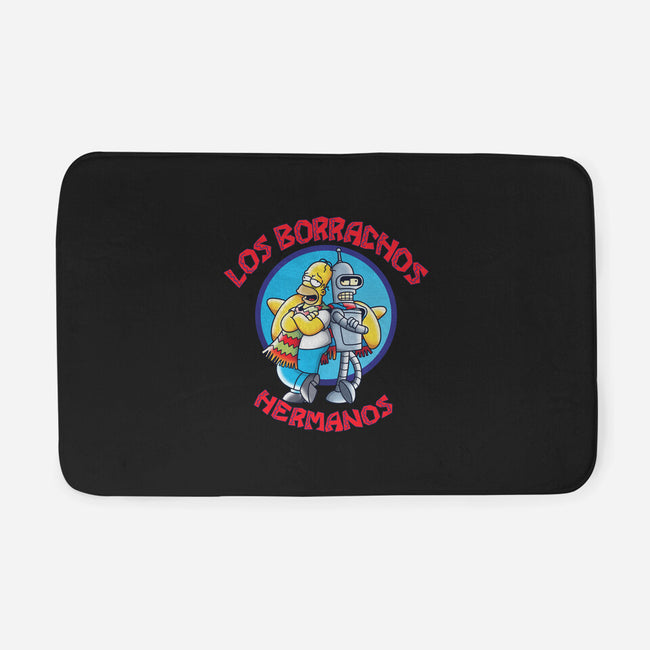 Los Borrachos Hermanos-None-Memory Foam-Bath Mat-Barbadifuoco