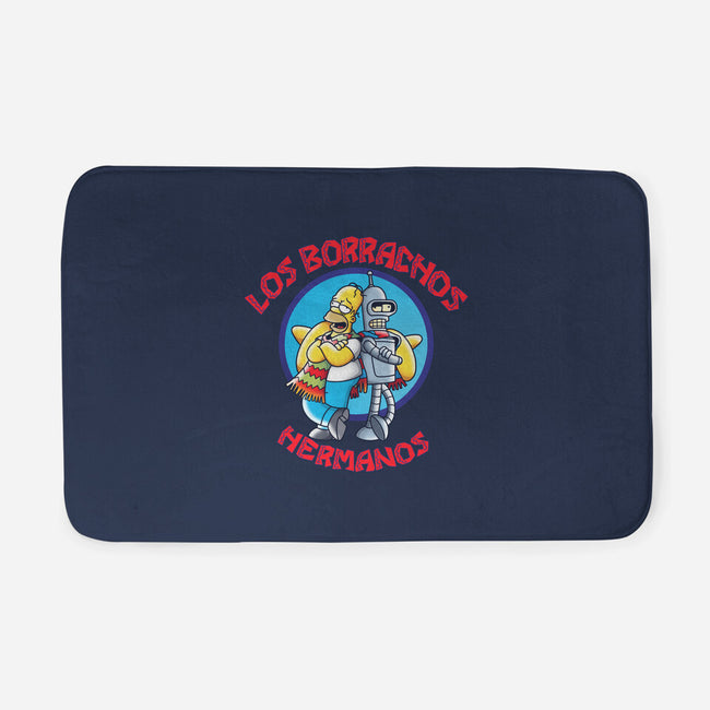 Los Borrachos Hermanos-None-Memory Foam-Bath Mat-Barbadifuoco