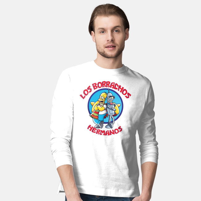 Los Borrachos Hermanos-Mens-Long Sleeved-Tee-Barbadifuoco