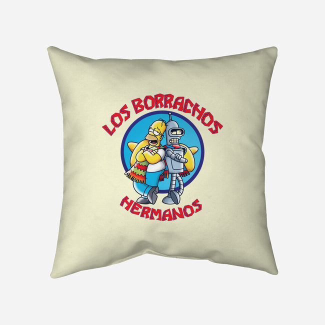 Los Borrachos Hermanos-None-Removable Cover-Throw Pillow-Barbadifuoco