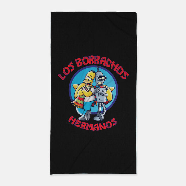 Los Borrachos Hermanos-None-Beach-Towel-Barbadifuoco