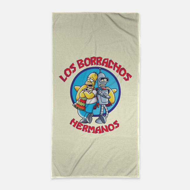 Los Borrachos Hermanos-None-Beach-Towel-Barbadifuoco