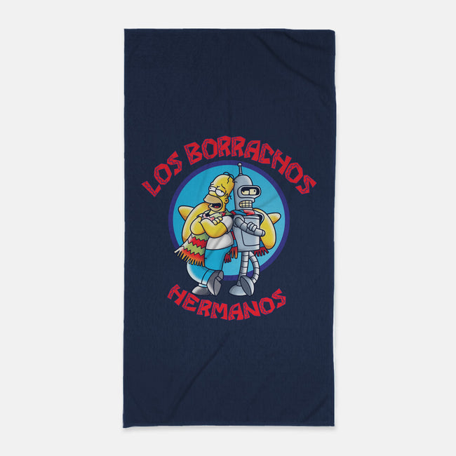 Los Borrachos Hermanos-None-Beach-Towel-Barbadifuoco