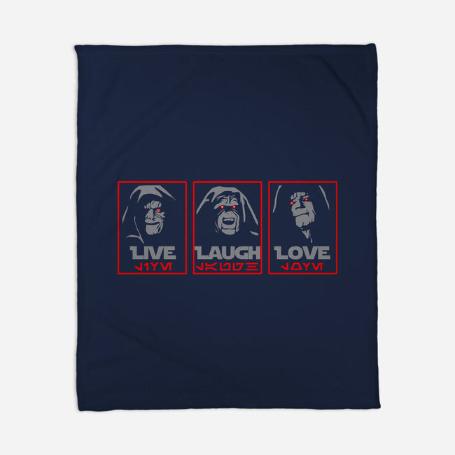 Live Laugh Love The Empire-None-Fleece-Blanket-dwarmuth