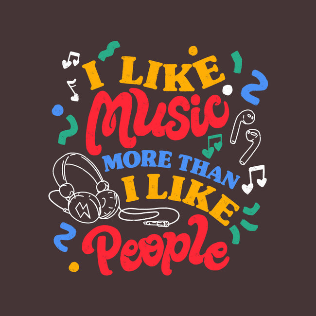 I Like Music More-None-Removable Cover-Throw Pillow-tobefonseca