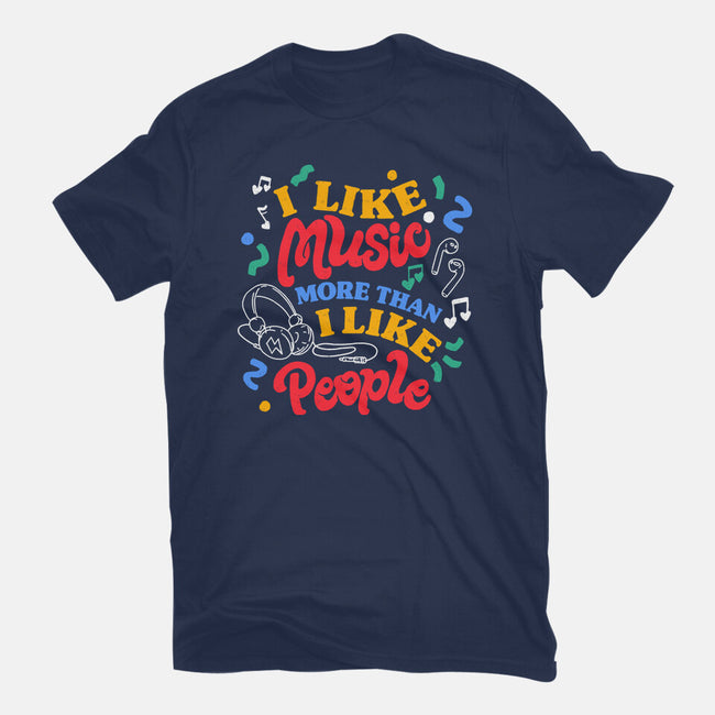 I Like Music More-Womens-Fitted-Tee-tobefonseca