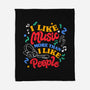 I Like Music More-None-Fleece-Blanket-tobefonseca