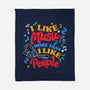 I Like Music More-None-Fleece-Blanket-tobefonseca