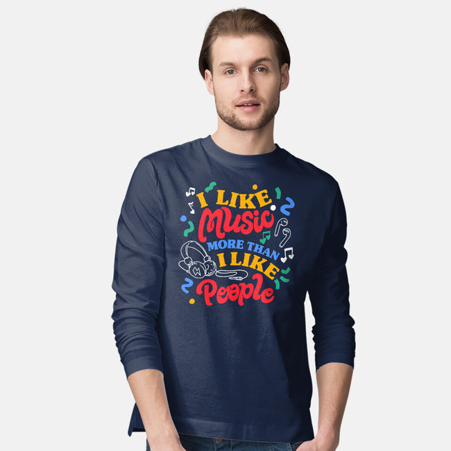 I Like Music More-Mens-Long Sleeved-Tee-tobefonseca