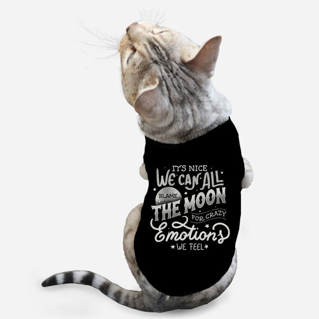 We Can All Blame The Moon-Cat-Basic-Pet Tank-tobefonseca