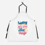 Working Hard For My Dog-Unisex-Kitchen-Apron-tobefonseca