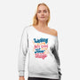 Working Hard For My Dog-Womens-Off Shoulder-Sweatshirt-tobefonseca