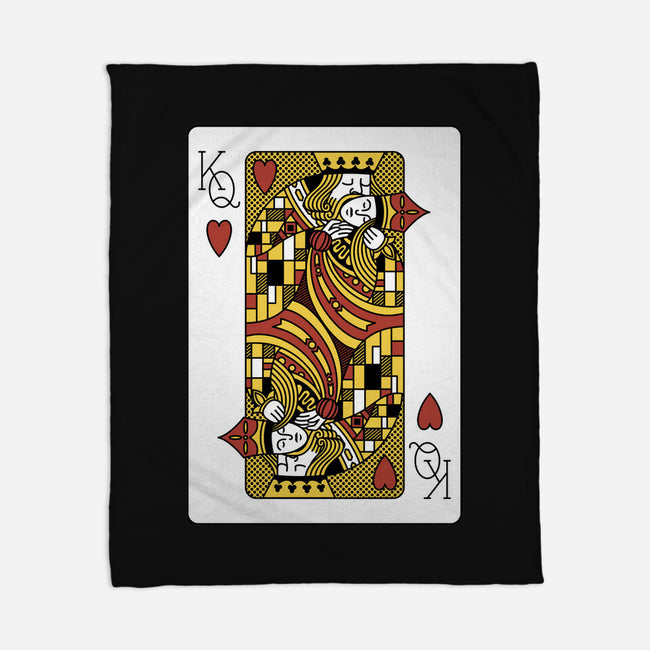 The Kiss Playing Cards-None-Fleece-Blanket-tobefonseca