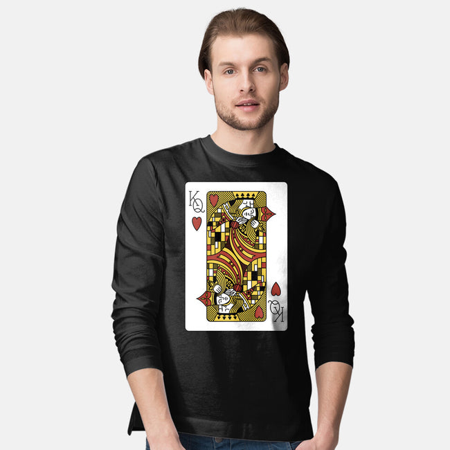 The Kiss Playing Cards-Mens-Long Sleeved-Tee-tobefonseca