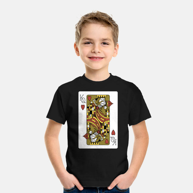 The Kiss Playing Cards-Youth-Basic-Tee-tobefonseca