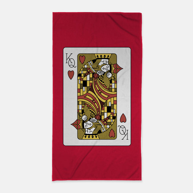 The Kiss Playing Cards-None-Beach-Towel-tobefonseca