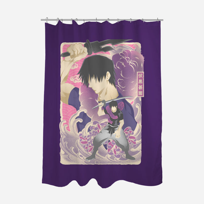 Musha-e Toji-None-Polyester-Shower Curtain-hypertwenty