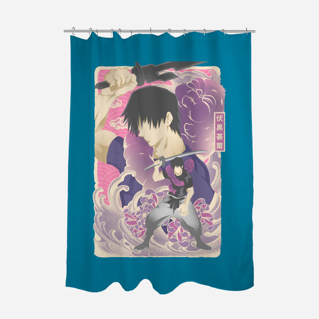 Musha-e Toji-None-Polyester-Shower Curtain-hypertwenty