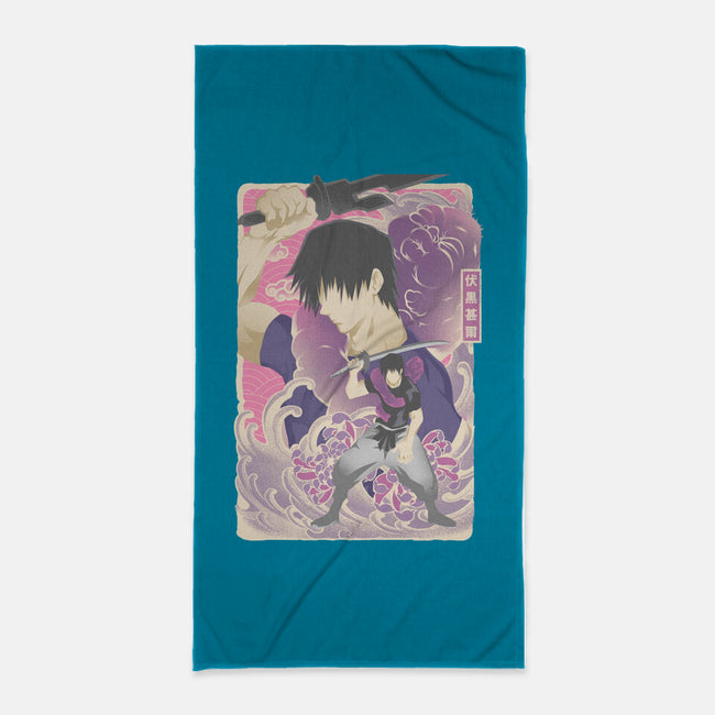 Musha-e Toji-None-Beach-Towel-hypertwenty