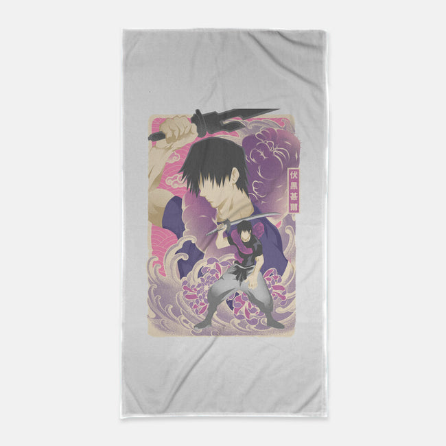 Musha-e Toji-None-Beach-Towel-hypertwenty