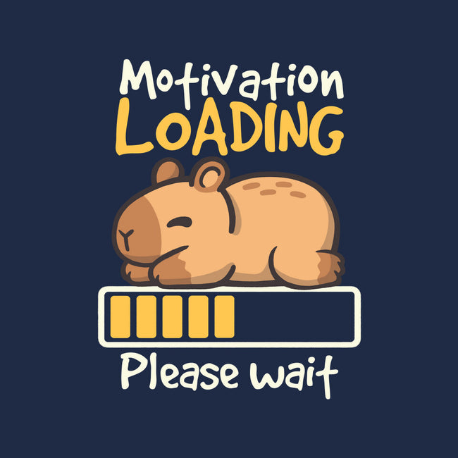 Capybara Motivation Loading-None-Polyester-Shower Curtain-NemiMakeit