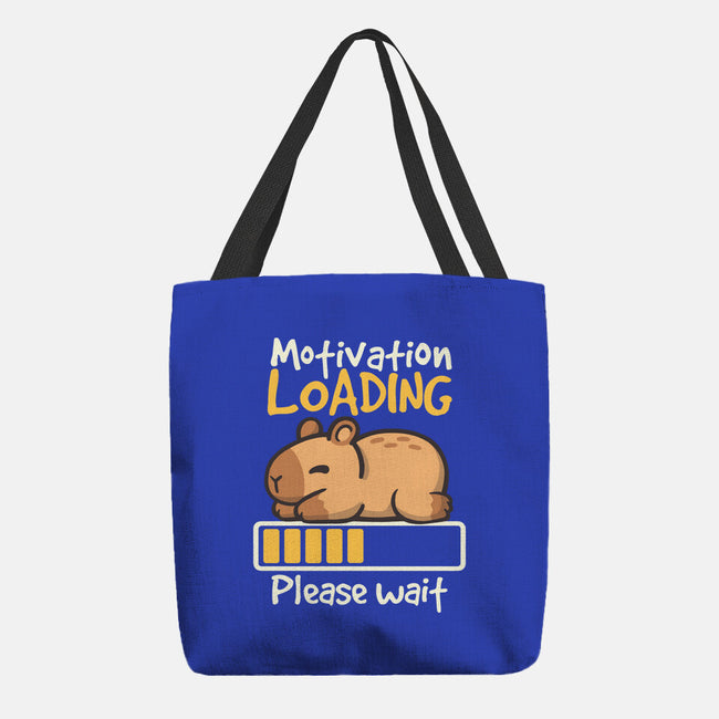 Capybara Motivation Loading-None-Basic Tote-Bag-NemiMakeit