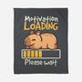 Capybara Motivation Loading-None-Fleece-Blanket-NemiMakeit