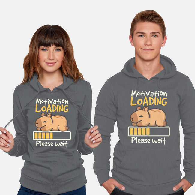 Capybara Motivation Loading-Unisex-Pullover-Sweatshirt-NemiMakeit