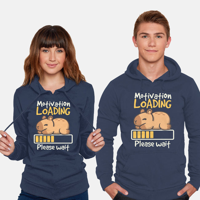 Capybara Motivation Loading-Unisex-Pullover-Sweatshirt-NemiMakeit