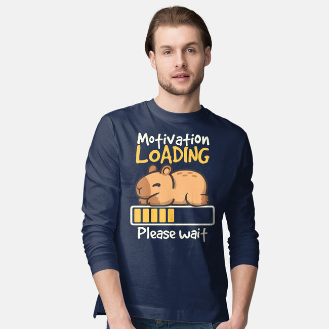 Capybara Motivation Loading-Mens-Long Sleeved-Tee-NemiMakeit