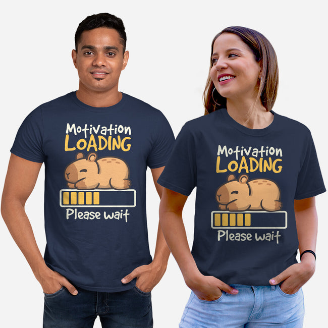 Capybara Motivation Loading-Unisex-Basic-Tee-NemiMakeit