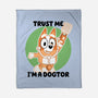 Trust Me I'm A Dogtor-None-Fleece-Blanket-naomori