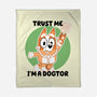 Trust Me I'm A Dogtor-None-Fleece-Blanket-naomori