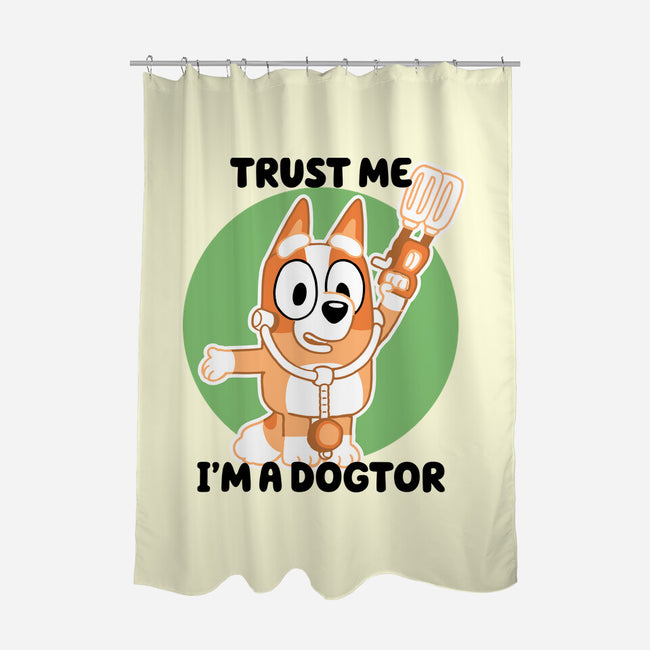 Trust Me I'm A Dogtor-None-Polyester-Shower Curtain-naomori