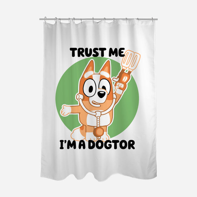 Trust Me I'm A Dogtor-None-Polyester-Shower Curtain-naomori