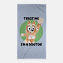 Trust Me I'm A Dogtor-None-Beach-Towel-naomori